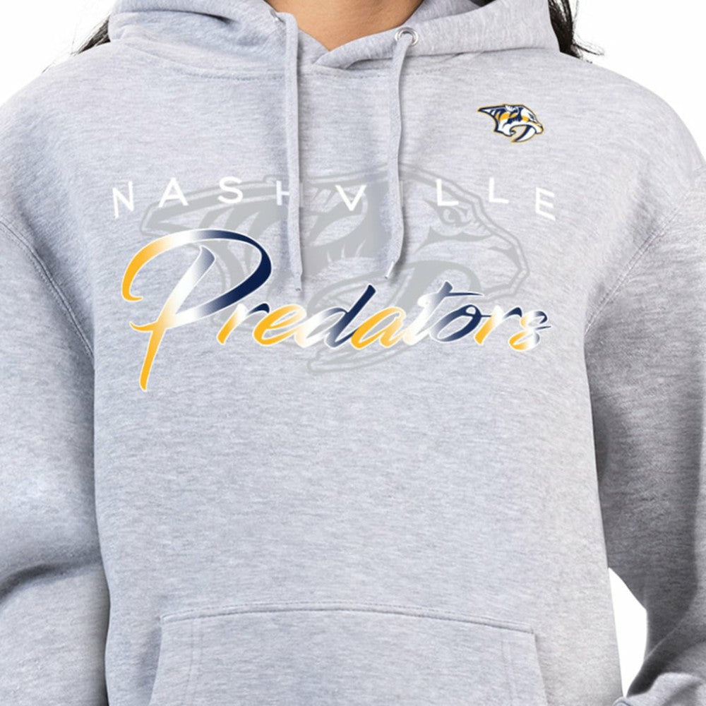 Nashville Predators G-III 4Her by Carl Banks Women's Shadow Logo Fleece Hoodie - Gray Hoodies