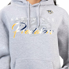 Nashville Predators G-III 4Her by Carl Banks Women's Shadow Logo Fleece Hoodie - Gray Hoodies
