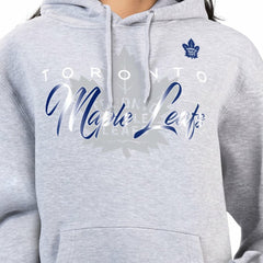 Toronto Maple Leafs G-III 4Her by Carl Banks Women's Shadow Logo Fleece Hoodie - Gray Hoodies