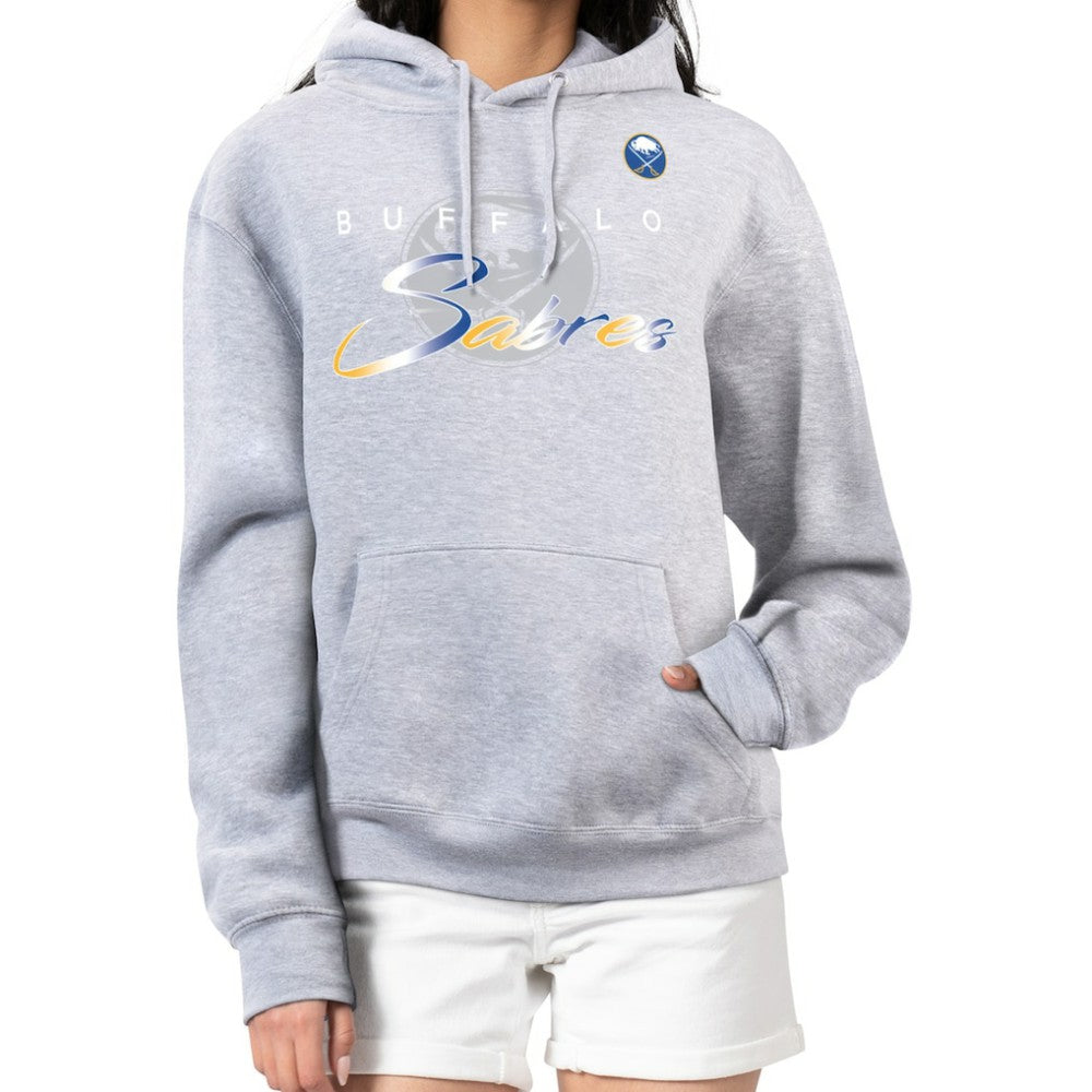 Buffalo Sabres G-III 4Her by Carl Banks Women's Shadow Logo Fleece Hoodie - Gray Hoodies
