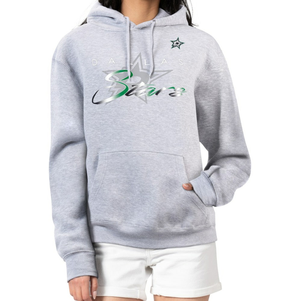 Dallas Stars G-III 4Her by Carl Banks Women's Shadow Logo Fleece Hoodie - Gray Hoodies