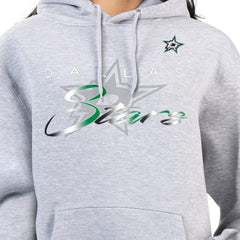 Dallas Stars G-III 4Her by Carl Banks Women's Shadow Logo Fleece Hoodie - Gray Hoodies