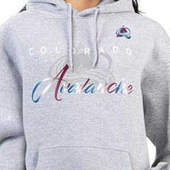 Colorado Avalanche G-III 4Her by Carl Banks Women's Shadow Logo Fleece Hoodie - Gray Hoodies