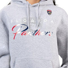 Florida Panthers G-III 4Her by Carl Banks Women's Shadow Logo Fleece Hoodie - Gray Hoodies