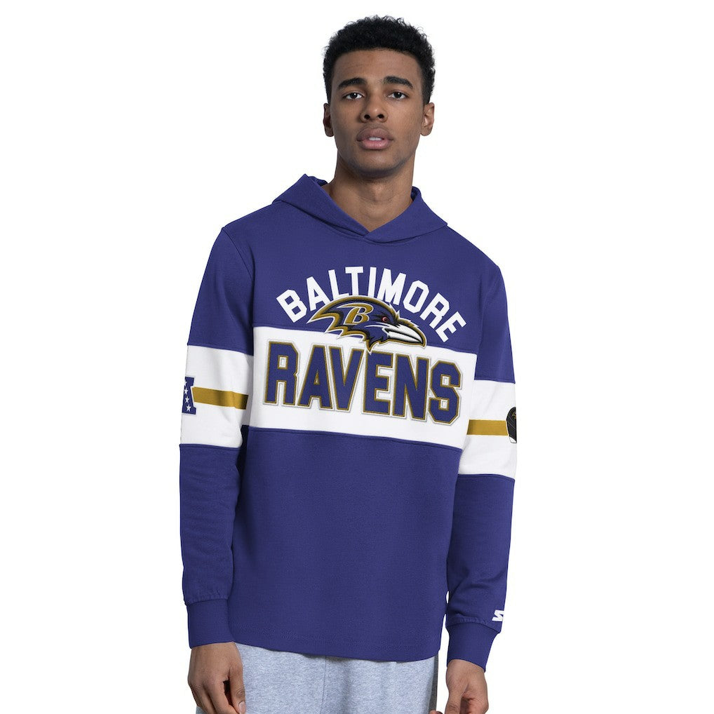 Baltimore Ravens Starter Fullback Jersey Hoodie - Purple on sale