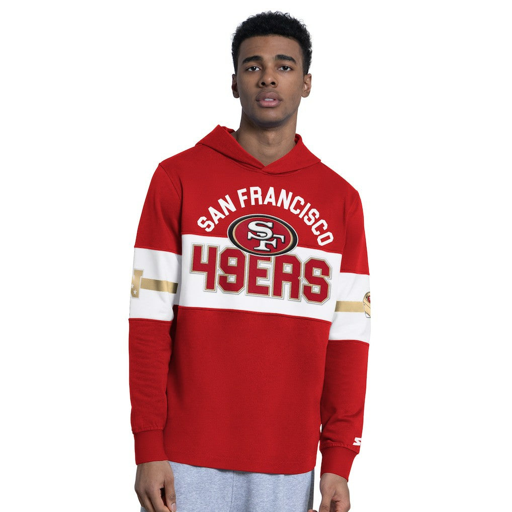 San Francisco 49ers Starter Fullback Jersey Hoodie - Scarlet for sale
