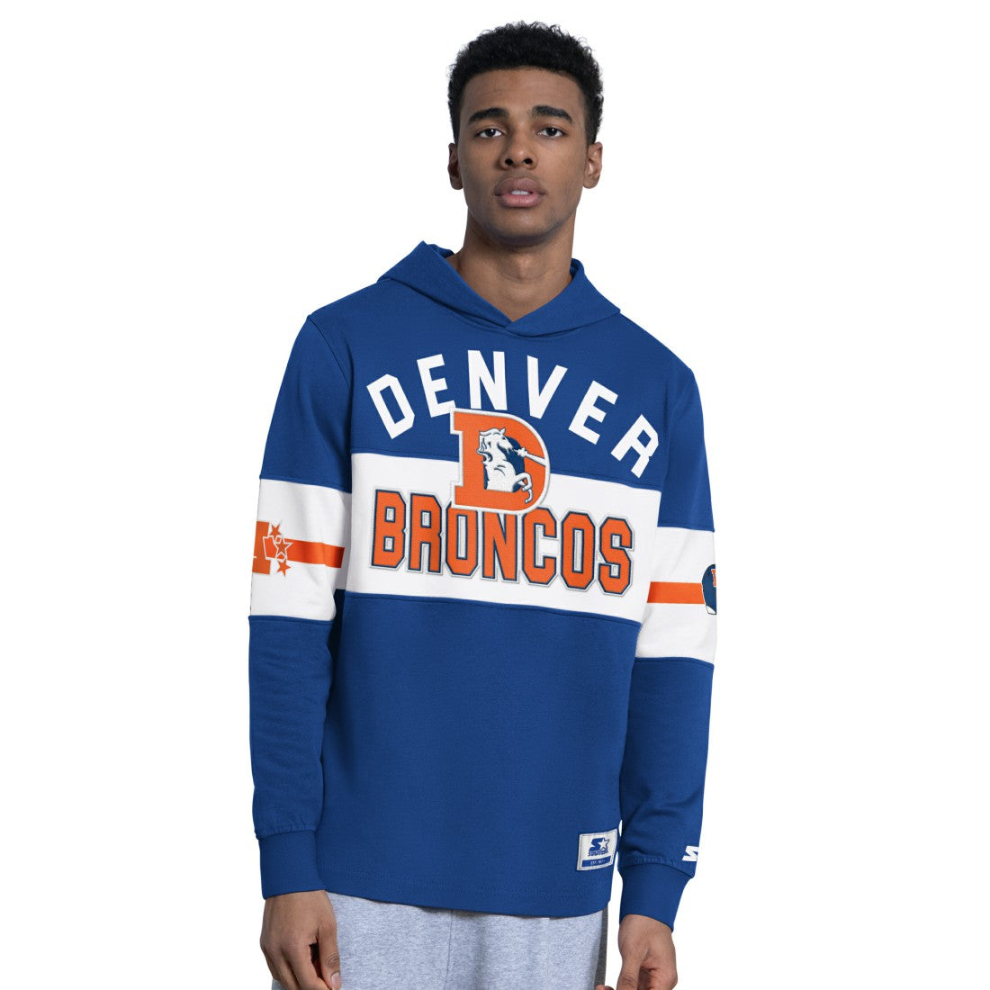 Denver Broncos Starter Fullback Jersey Hoodie - Blue discount