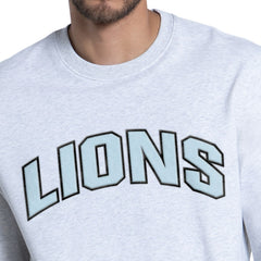 Detroit Lions Starter Faceoff Fleece Sweatshirt - Ash discount