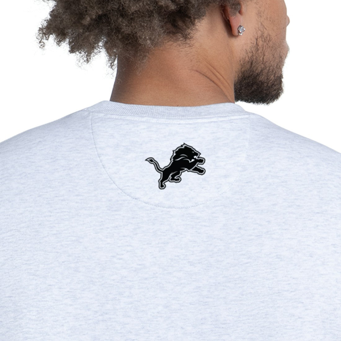 Detroit Lions Starter Faceoff Fleece Sweatshirt - Ash discount