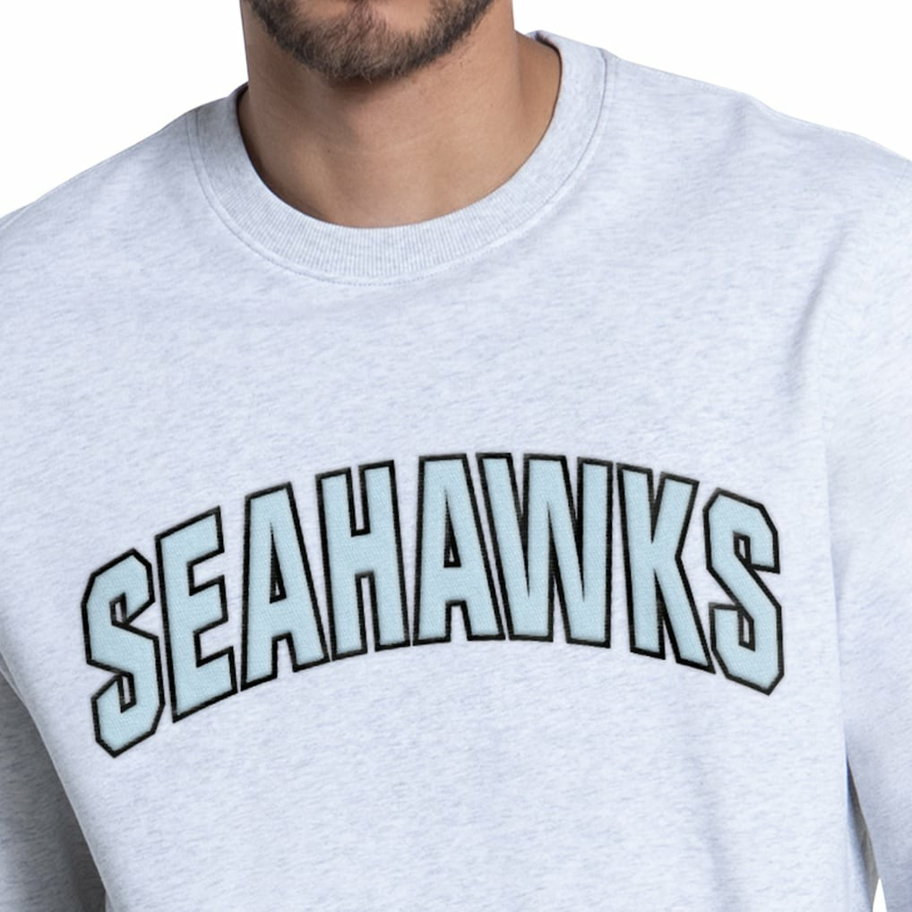 Seattle Seahawks Starter Faceoff Fleece Sweatshirt - Ash sale
