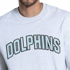 Miami Dolphins Starter Faceoff Fleece Sweatshirt - Ash on sale
