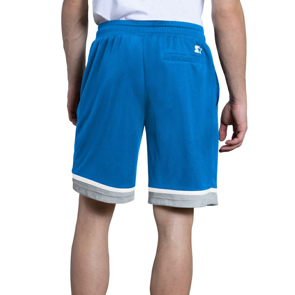 Detroit Lions Starter Power Play Mesh Shorts - Blue for sale