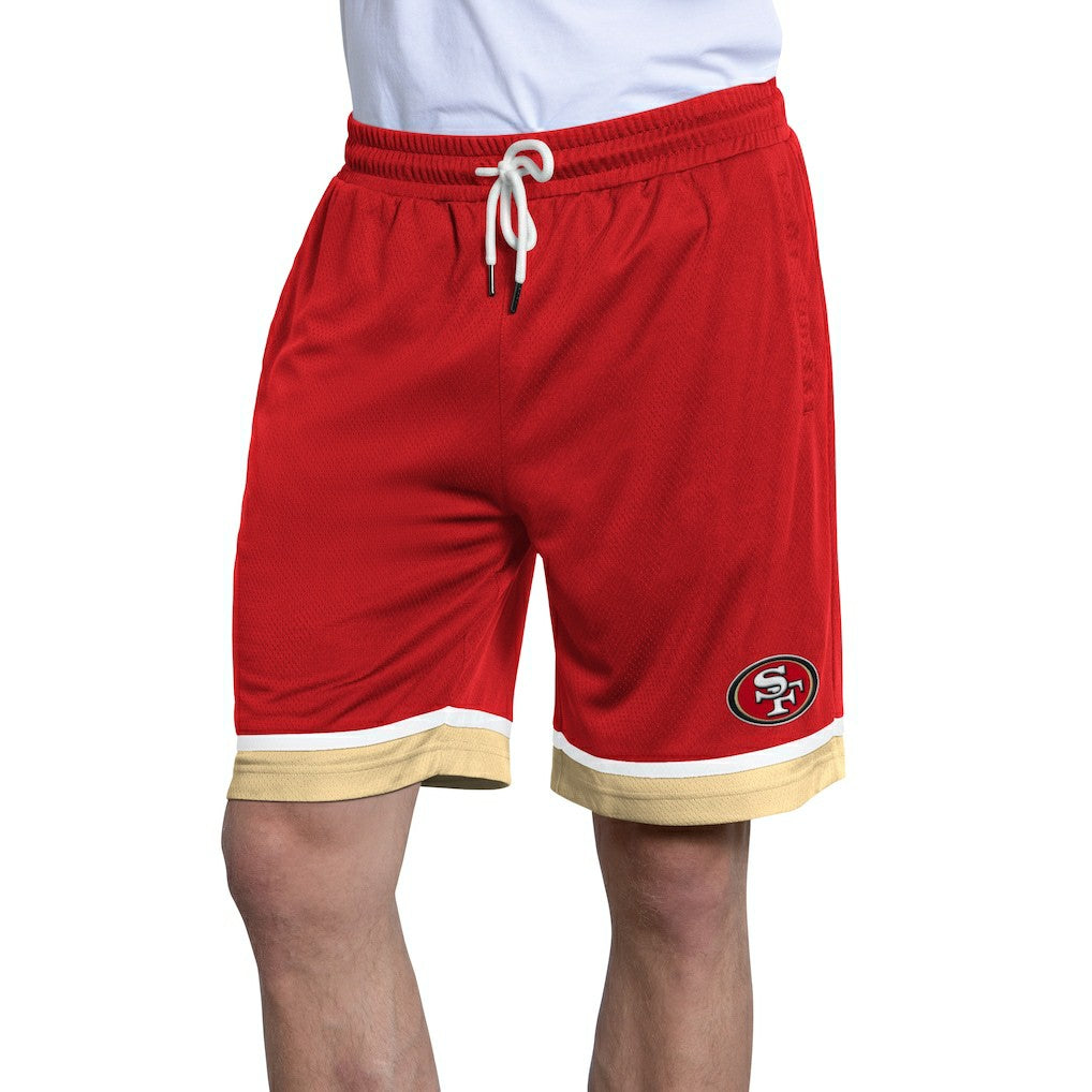 San Francisco 49ers Starter Power Play Mesh Shorts - Scarlet on sale
