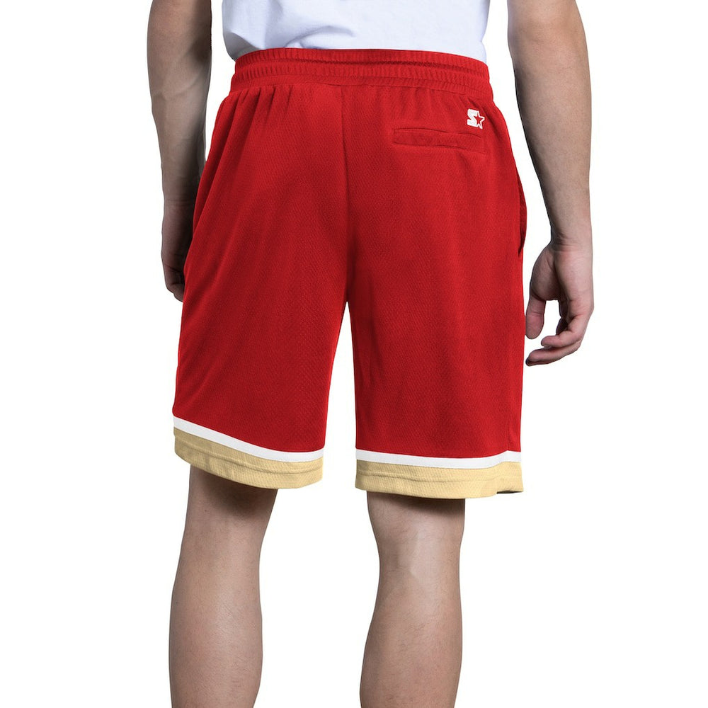 San Francisco 49ers Starter Power Play Mesh Shorts - Scarlet on sale