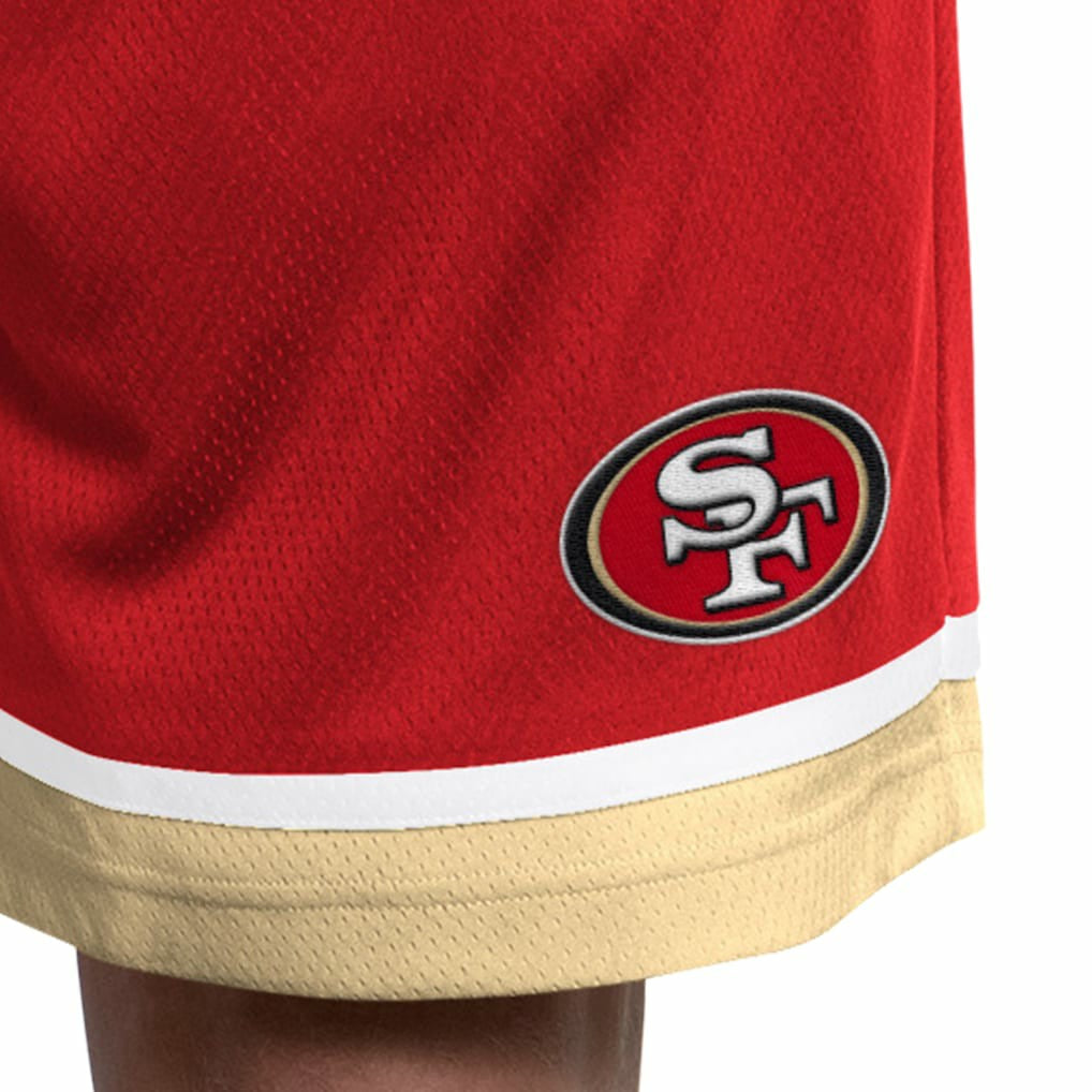 San Francisco 49ers Starter Power Play Mesh Shorts - Scarlet on sale
