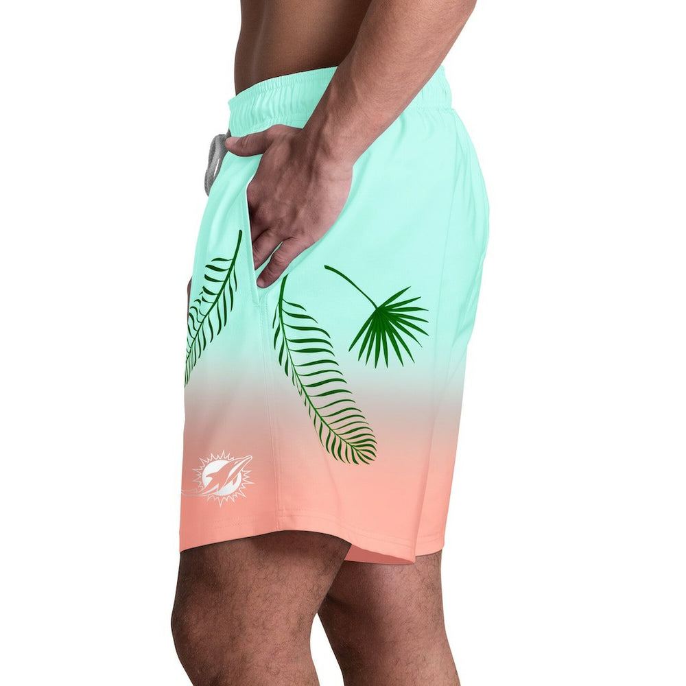Miami Dolphins Margaritaville Sunset On The Beach Swim Shorts - Aqua outlet