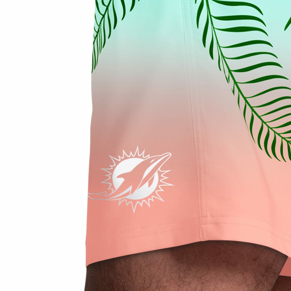 Miami Dolphins Margaritaville Sunset On The Beach Swim Shorts - Aqua outlet