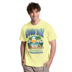 Washington Commanders Margaritaville Good Day T-Shirt - Yellow for sale