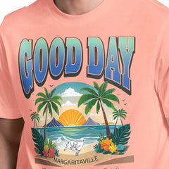 Tampa Bay Buccaneers Margaritaville Good Day T-Shirt - Coral cheap