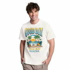 Green Bay Packers Margaritaville Good Day T-Shirt - Cream discount