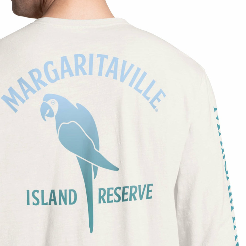 Detroit Lions Margaritaville Island Reserve Long Sleeve Slub Henley Shirt - White/Light Blue discount