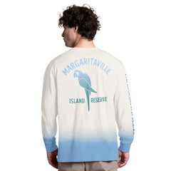 Philadelphia Eagles Margaritaville Island Reserve Long Sleeve Slub Henley Shirt - White/Light Blue cheap