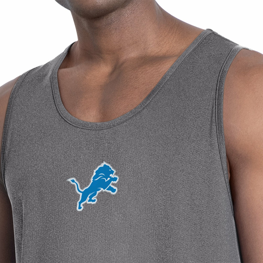 Detroit Lions MSX by Michael Strahan Energy Tank Top - Charcoal outlet