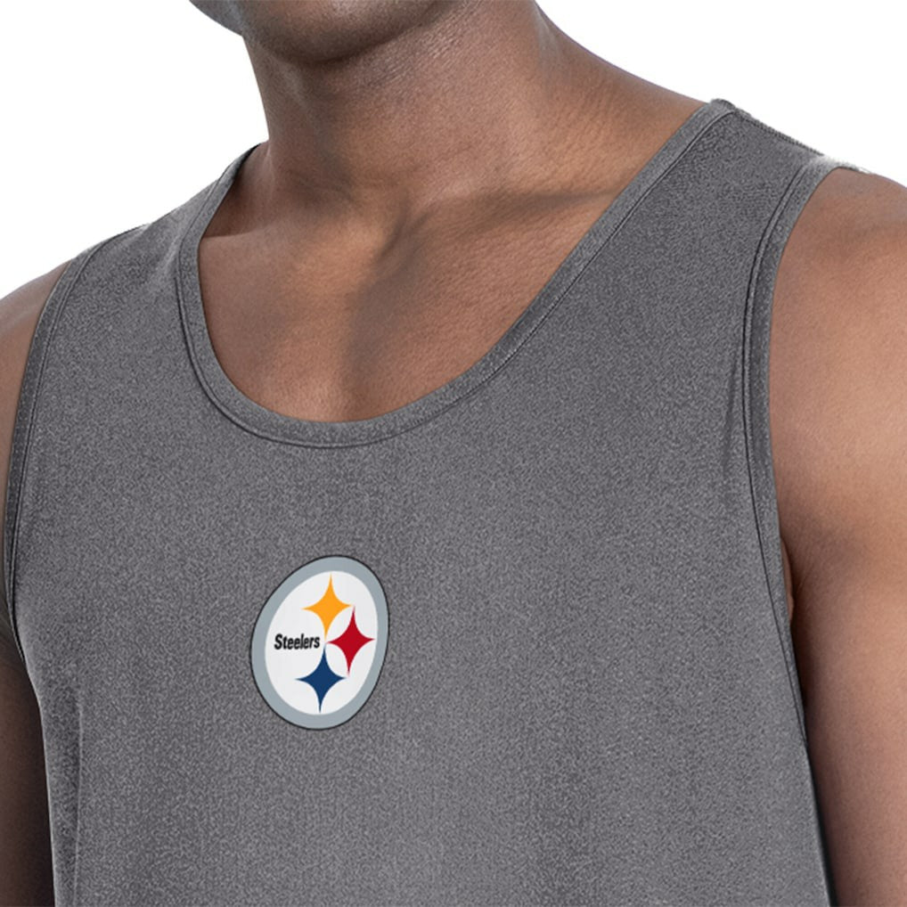 Pittsburgh Steelers MSX by Michael Strahan Energy Tank Top - Charcoal discount