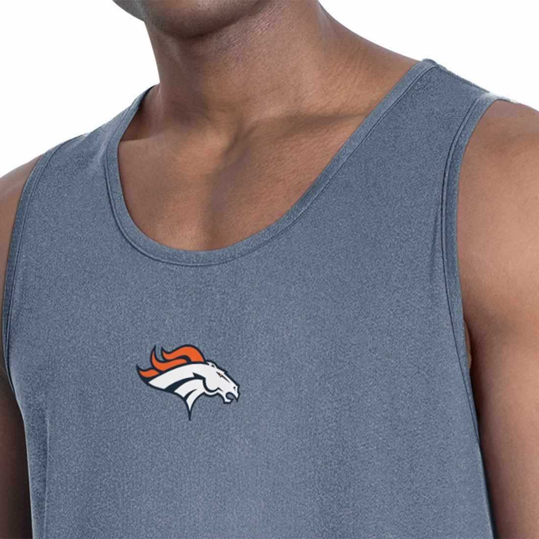 Denver Broncos MSX by Michael Strahan Energy Scoop Neck Tank Top - Navy cheap