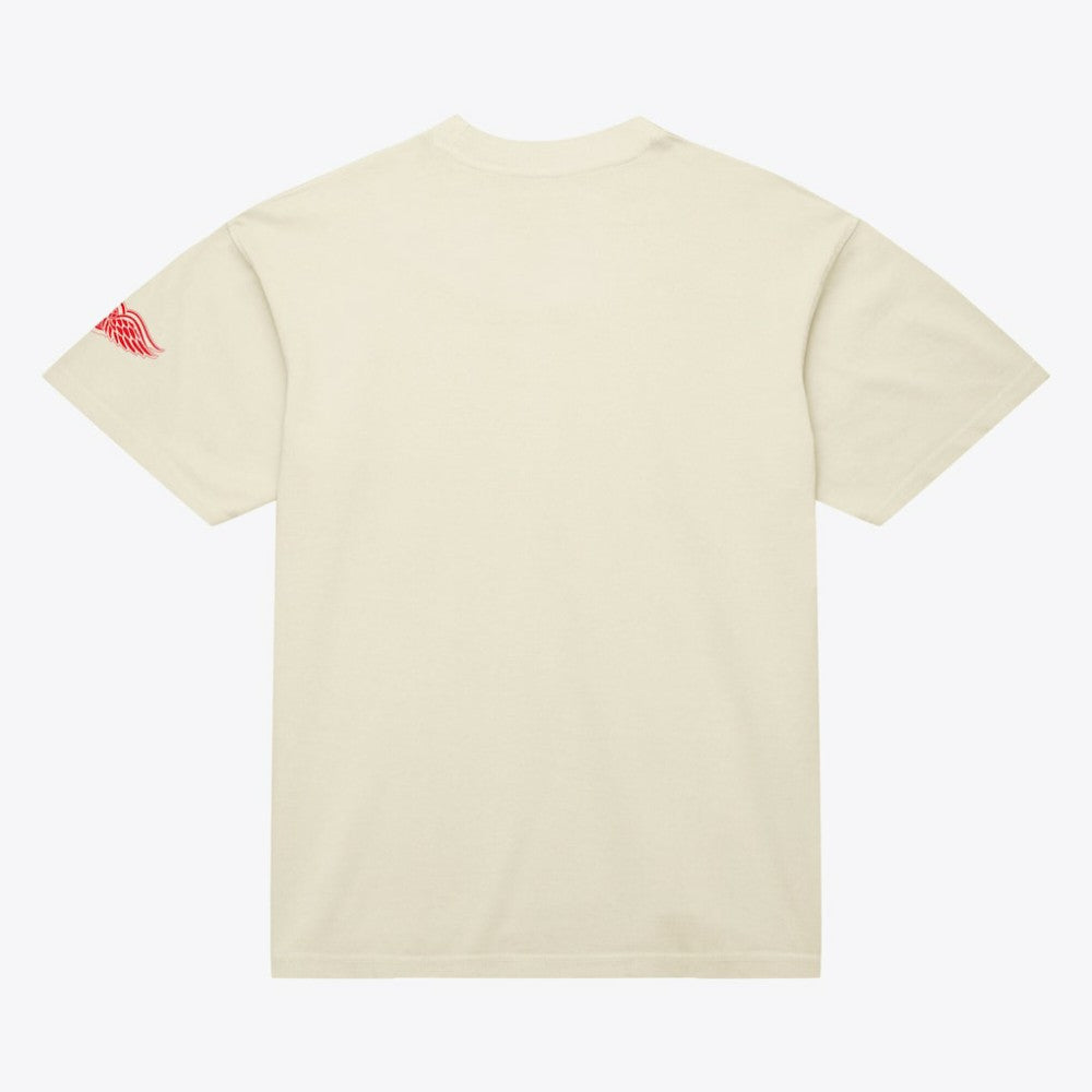 Detroit Red Wings Mitchell & Ness Unisex Arched Team T-Shirt - Cream T-shirts
