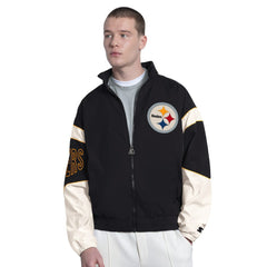 Pittsburgh Steelers Starter The Gust Full-Zip Hooded Jacket - Black cheap