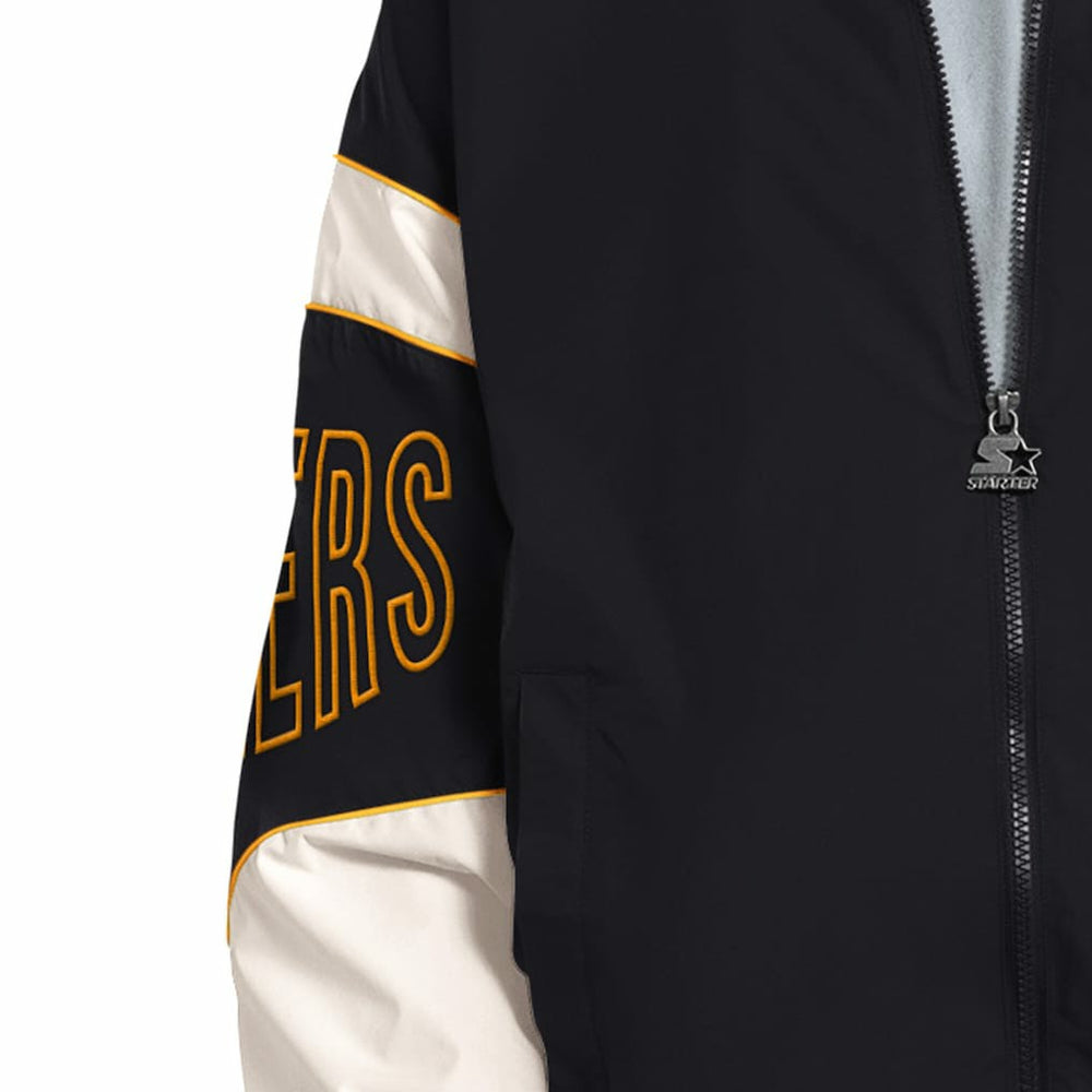 Pittsburgh Steelers Starter The Gust Full-Zip Hooded Jacket - Black cheap