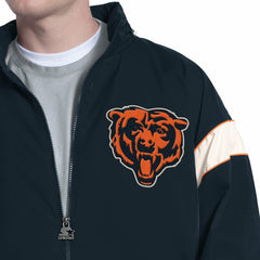 Chicago Bears Starter The Gust Full-Zip Hooded Jacket - Navy for sale