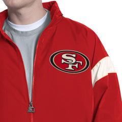 San Francisco 49ers Starter The Gust Full-Zip Hooded Jacket - Scarlet discount