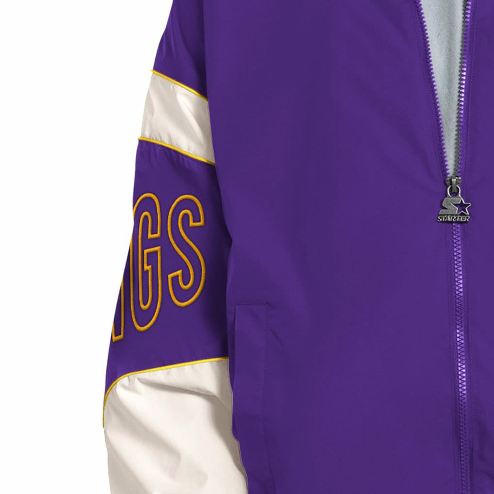 Minnesota Vikings Starter The Gust Full-Zip Hooded Jacket - Purple on sale