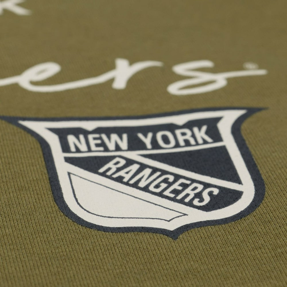New York Rangers Mitchell & Ness Women's Fleece Sweatshirt - Hunter Green Sweatshirts