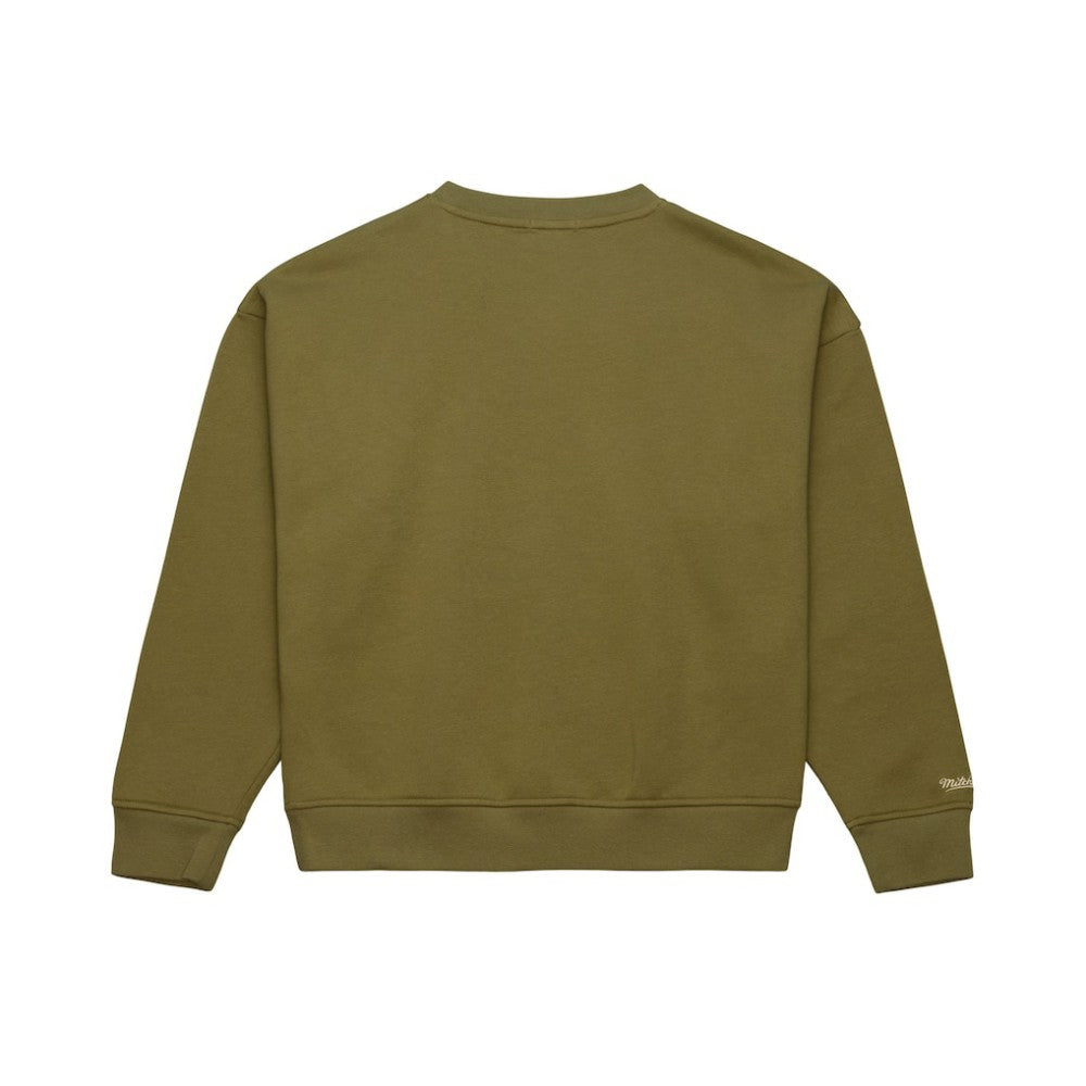 Boston Bruins Mitchell & Ness Women's Fleece Sweatshirt - Hunter Green Sweatshirts