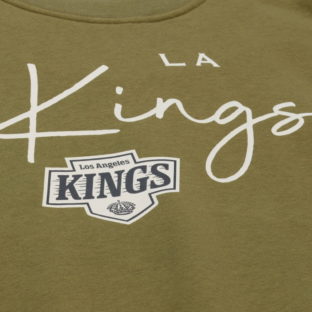 Los Angeles Kings Mitchell & Ness Women's Fleece Sweatshirt - Hunter Green Sweatshirts
