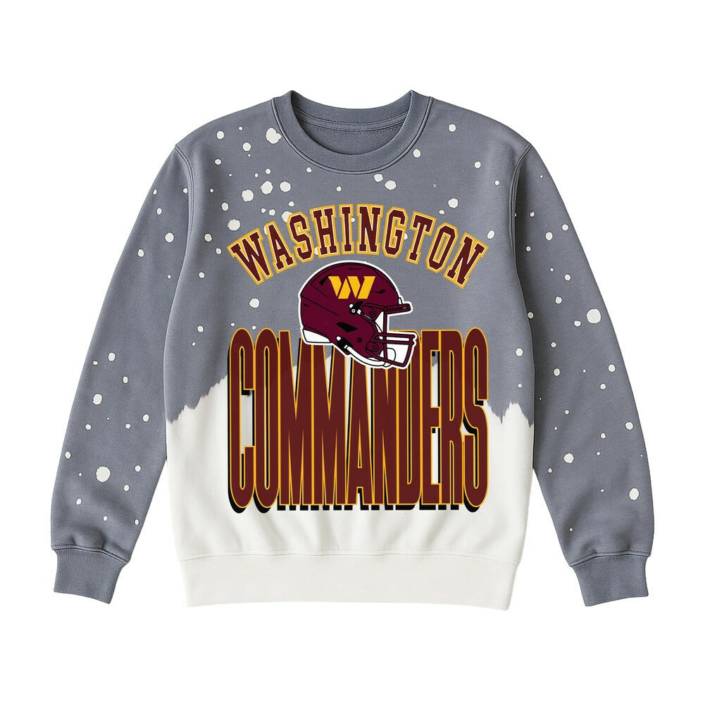 Washington Commanders Gameday Couture Women's Arch Rivals Faded Wash Sweatshirt - Gray outlet