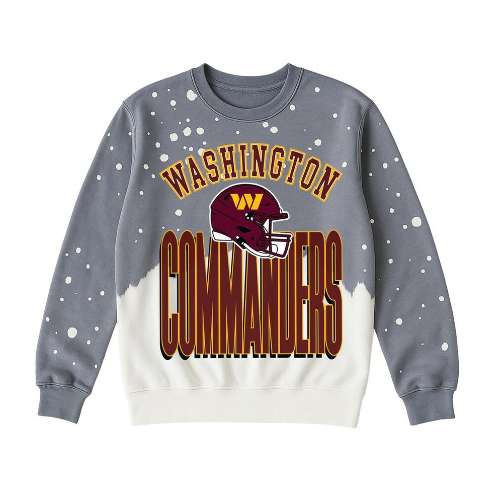 Washington Commanders Gameday Couture Women's Arch Rivals Faded Wash Sweatshirt - Gray outlet