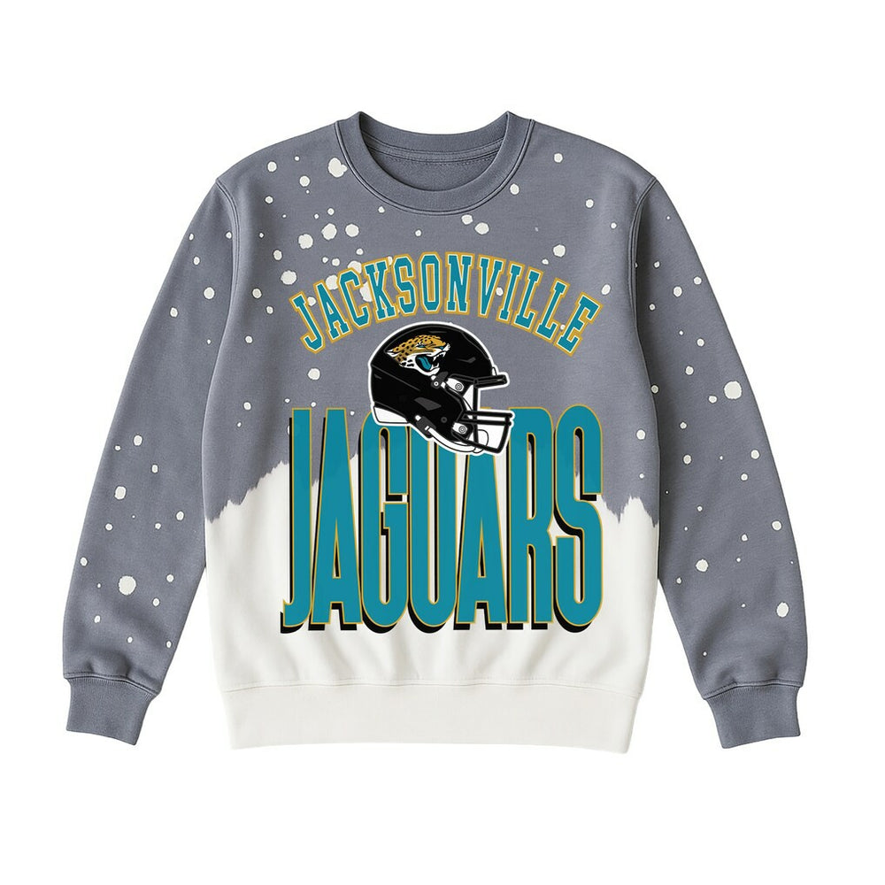 Jacksonville Jaguars Gameday Couture Women's Arch Rivals Faded Wash Sweatshirt - Gray outlet