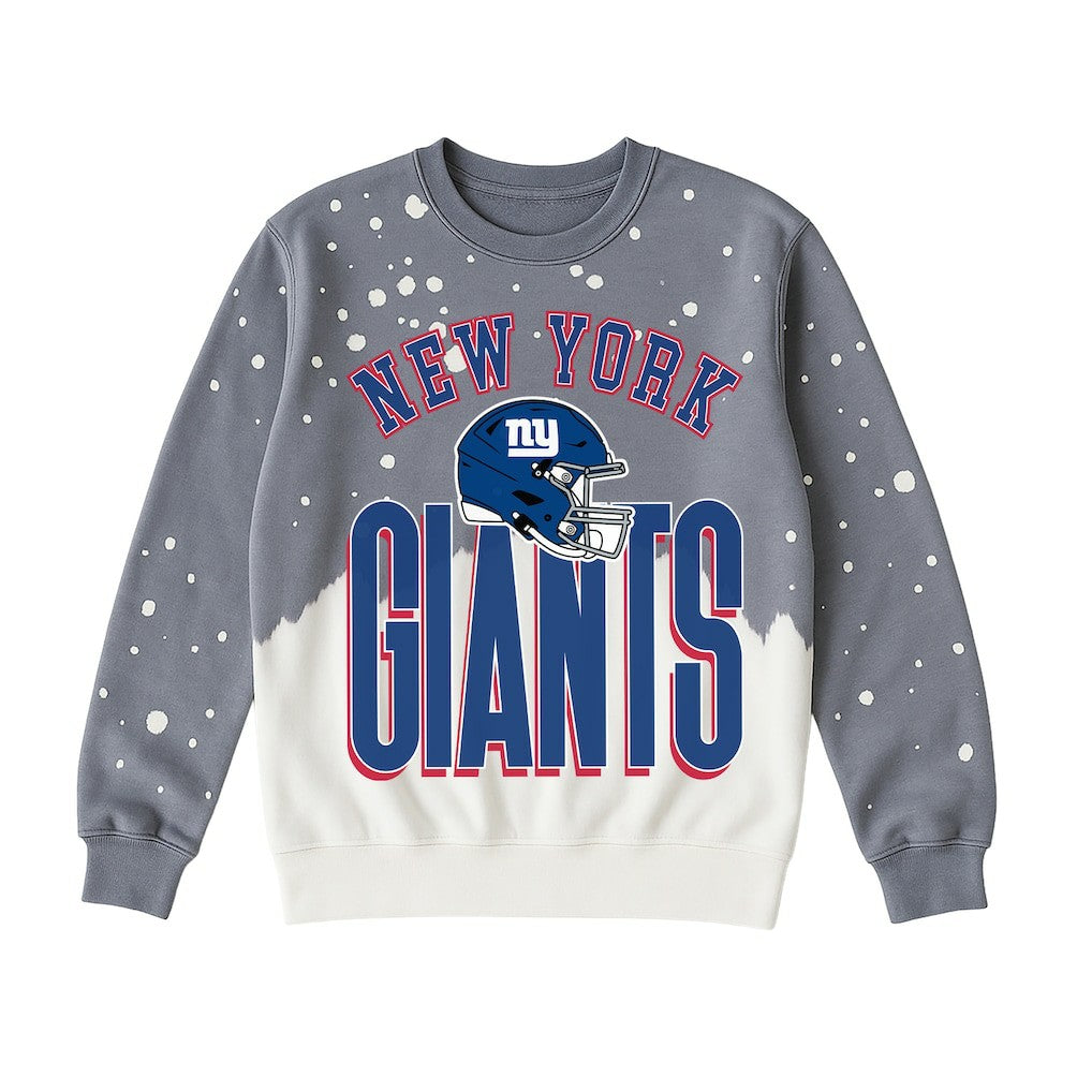 New York Giants Gameday Couture Women's Arch Rivals Faded Wash Sweatshirt - Gray cheap