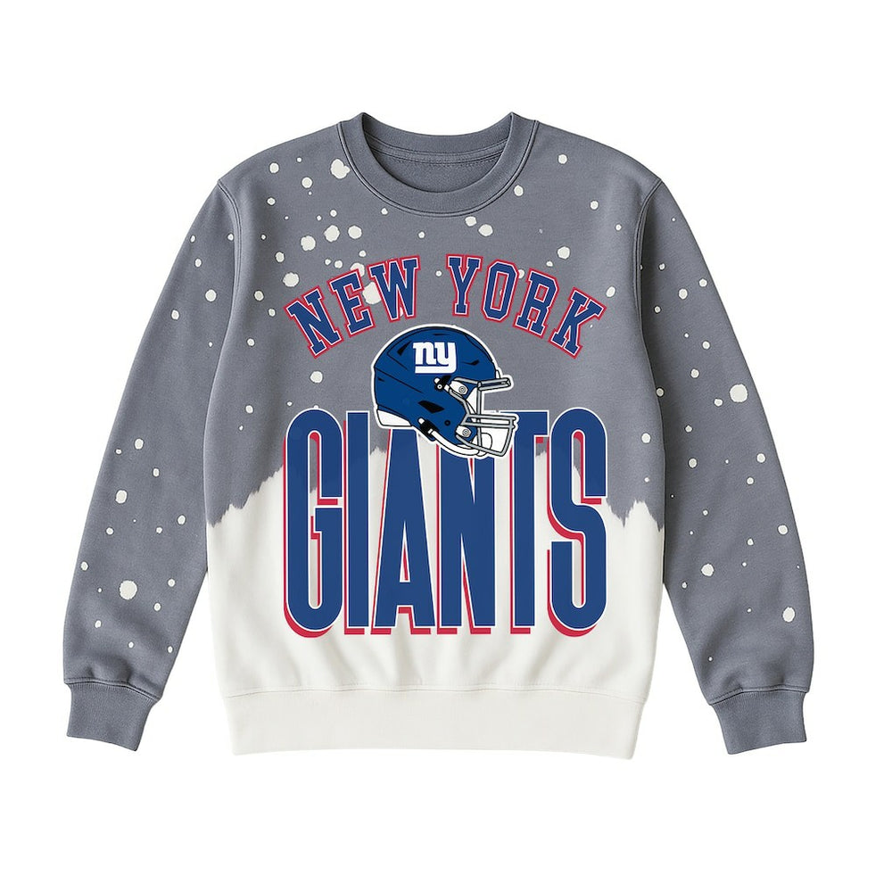 New York Giants Gameday Couture Women's Arch Rivals Faded Wash Sweatshirt - Gray cheap