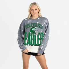 Philadelphia Eagles Gameday Couture Women's Arch Rivals Faded Wash Sweatshirt - Gray sale
