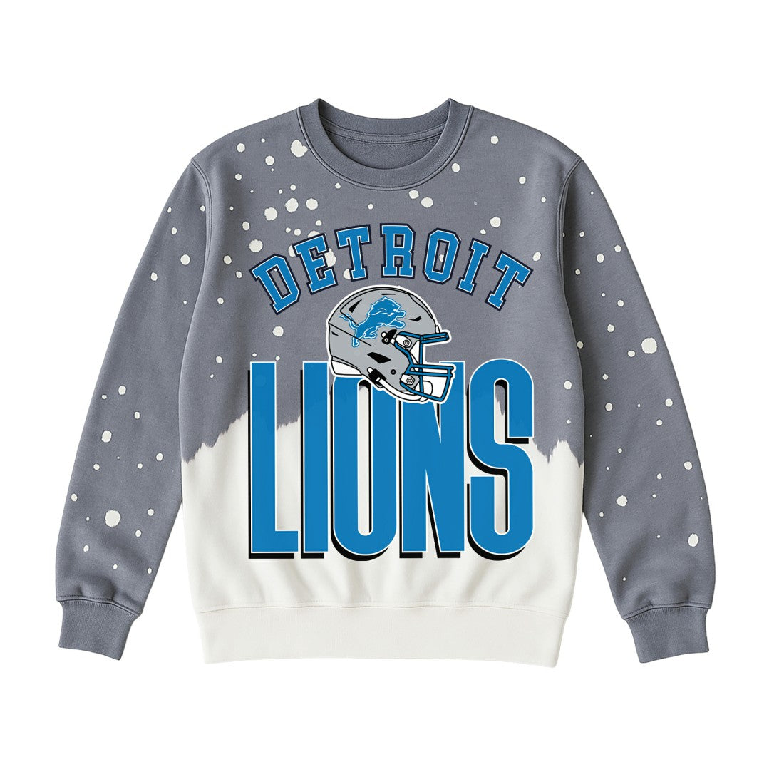 Detroit Lions Gameday Couture Women's Arch Rivals Faded Wash Sweatshirt - Gray discount