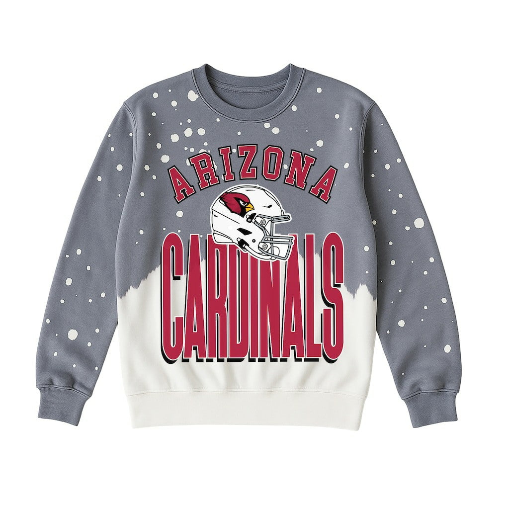 Arizona Cardinals Gameday Couture Women's Arch Rivals Faded Wash Sweatshirt - Gray online