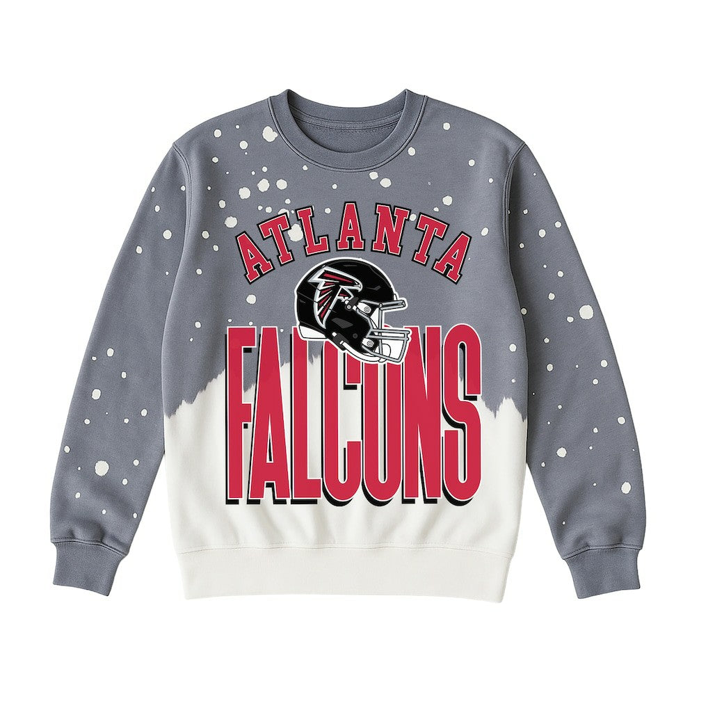 Atlanta Falcons Gameday Couture Women's Arch Rivals Faded Wash Sweatshirt - Gray cheap