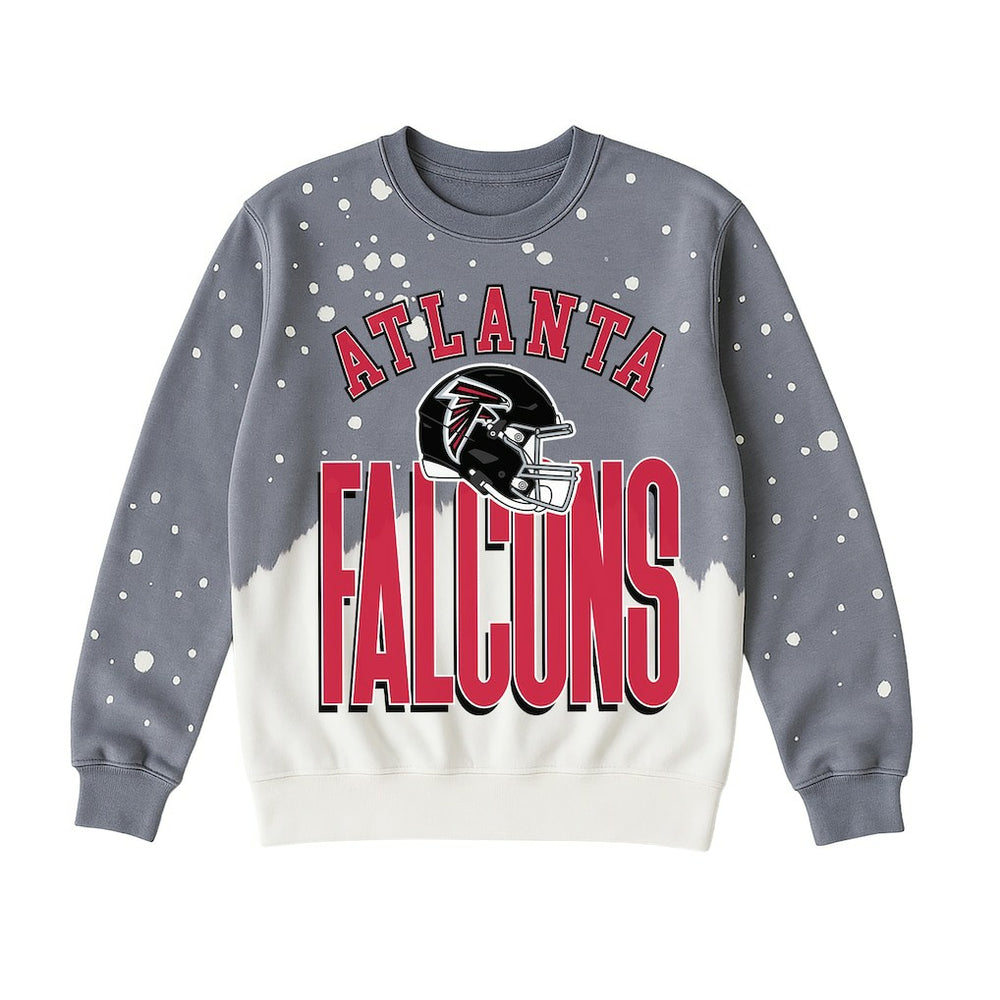 Atlanta Falcons Gameday Couture Women's Arch Rivals Faded Wash Sweatshirt - Gray cheap