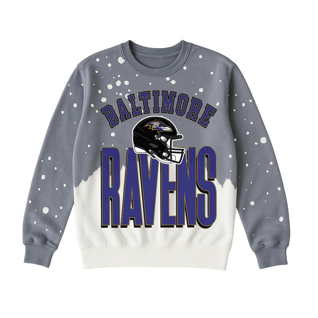 Baltimore Ravens Gameday Couture Women's Arch Rivals Faded Wash Sweatshirt - Gray online