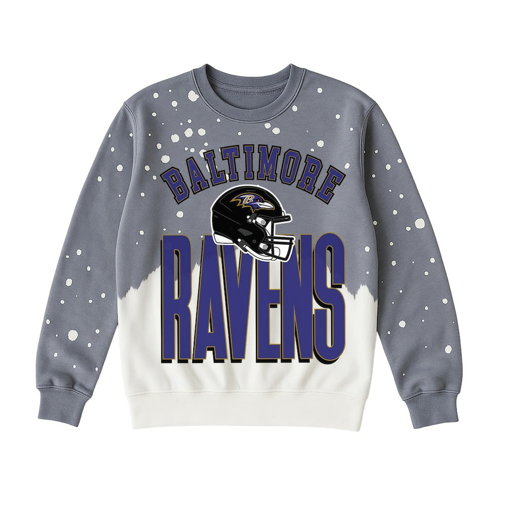 Baltimore Ravens Gameday Couture Women's Arch Rivals Faded Wash Sweatshirt - Gray online